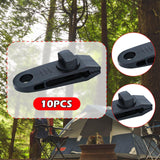 Maxbell 10x Tarp Clips Heavy Duty Boat Canopies Tarps Portable Fasteners Tent Clamps Black