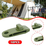 Maxbell 10x Tarp Clips Heavy Duty Boat Canopies Tarps Portable Fasteners Tent Clamps Green