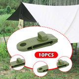 Maxbell 10x Tarp Clips Heavy Duty Boat Canopies Tarps Portable Fasteners Tent Clamps Green