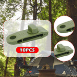 Maxbell 10x Tarp Clips Heavy Duty Boat Canopies Tarps Portable Fasteners Tent Clamps Green