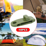 Maxbell 10x Tarp Clips Heavy Duty Boat Canopies Tarps Portable Fasteners Tent Clamps Green