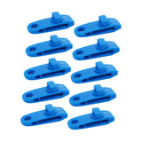 Maxbell 10x Tarp Clips Heavy Duty Boat Canopies Tarps Portable Fasteners Tent Clamps Blue