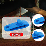 Maxbell 10x Tarp Clips Heavy Duty Boat Canopies Tarps Portable Fasteners Tent Clamps Blue