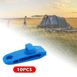 Maxbell 10x Tarp Clips Heavy Duty Boat Canopies Tarps Portable Fasteners Tent Clamps Blue