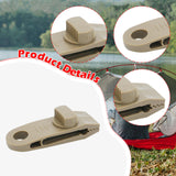 Maxbell 10x Tarp Clips Heavy Duty Boat Canopies Tarps Portable Fasteners Tent Clamps Light Brown