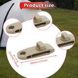 Maxbell 10x Tarp Clips Heavy Duty Boat Canopies Tarps Portable Fasteners Tent Clamps Light Brown