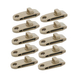 Maxbell 10x Tarp Clips Heavy Duty Boat Canopies Tarps Portable Fasteners Tent Clamps Light Brown