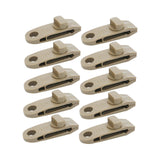 Maxbell 10x Tarp Clips Heavy Duty Boat Canopies Tarps Portable Fasteners Tent Clamps Light Brown