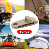 Maxbell 10x Tarp Clips Heavy Duty Boat Canopies Tarps Portable Fasteners Tent Clamps Light Brown