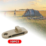 Maxbell 10x Tarp Clips Heavy Duty Boat Canopies Tarps Portable Fasteners Tent Clamps Light Brown