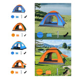 Maxbell Automatic Instant Tent Shelter Camping Tent for Backpacking Beach Trekking Top Window Blue