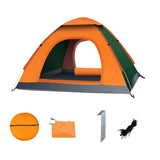 Maxbell Automatic Instant Tent Shelter Camping Tent for Backpacking Beach Trekking Top Window Orange and Green