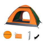 Maxbell Automatic Instant Tent Shelter Camping Tent for Backpacking Beach Trekking Top Window Orange and Green