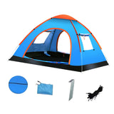 Maxbell Automatic Instant Tent Shelter Camping Tent for Backpacking Beach Trekking Three Window Blue