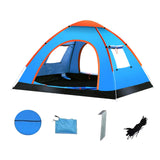 Maxbell Automatic Instant Tent Shelter Camping Tent for Backpacking Beach Trekking Three Window Blue