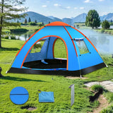 Maxbell Automatic Instant Tent Shelter Camping Tent for Backpacking Beach Trekking Three Window Blue