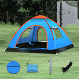 Maxbell Automatic Instant Tent Shelter Camping Tent for Backpacking Beach Trekking Three Window Blue