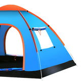 Maxbell Automatic Instant Tent Shelter Camping Tent for Backpacking Beach Trekking Three Window Blue