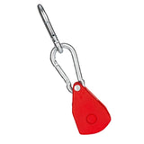 Maxbell Ratchet Pulley Tensioning Device with Carabiner Hooks Rope Tightener Ratchet Red Small