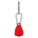 Maxbell Ratchet Pulley Tensioning Device with Carabiner Hooks Rope Tightener Ratchet Red Small