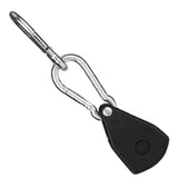 Maxbell Ratchet Pulley Tensioning Device with Carabiner Hooks Rope Tightener Ratchet Black Small
