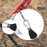 Maxbell Ratchet Pulley Tensioning Device with Carabiner Hooks Rope Tightener Ratchet Black Small