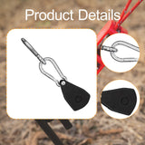 Maxbell Ratchet Pulley Tensioning Device with Carabiner Hooks Rope Tightener Ratchet Black Small