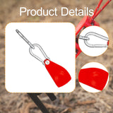Maxbell Ratchet Pulley Tensioning Device with Carabiner Hooks Rope Tightener Ratchet Red Large