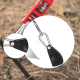Maxbell Ratchet Pulley Tensioning Device with Carabiner Hooks Rope Tightener Ratchet Black Large