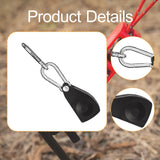 Maxbell Ratchet Pulley Tensioning Device with Carabiner Hooks Rope Tightener Ratchet Black Large