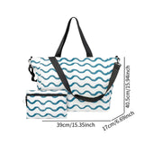 Maxbell Beach Tote Bag Portable Large Capacity Sandproof Travel Tote for Family Trip Green