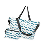 Maxbell Beach Tote Bag Portable Large Capacity Sandproof Travel Tote for Family Trip Green