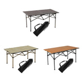 Maxbell Folding Camping Picnic Table Compact for Tailgating Outdoor Cooking Backyard silvery