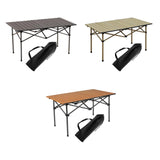 Maxbell Folding Camping Picnic Table Compact for Tailgating Outdoor Cooking Backyard silvery