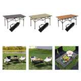 Maxbell Folding Camping Picnic Table Compact for Tailgating Outdoor Cooking Backyard silvery