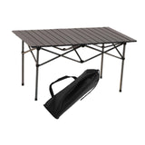 Maxbell Folding Camping Picnic Table Compact for Tailgating Outdoor Cooking Backyard silvery