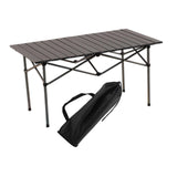 Maxbell Folding Camping Picnic Table Compact for Tailgating Outdoor Cooking Backyard silvery