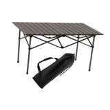 Maxbell Folding Camping Picnic Table Compact for Tailgating Outdoor Cooking Backyard silvery