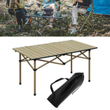 Maxbell Folding Camping Picnic Table Compact for Tailgating Outdoor Cooking Backyard beige