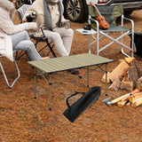 Maxbell Folding Camping Picnic Table Compact for Tailgating Outdoor Cooking Backyard beige