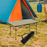 Maxbell Folding Camping Picnic Table Compact for Tailgating Outdoor Cooking Backyard beige