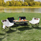 Maxbell Folding Camping Picnic Table Compact for Tailgating Outdoor Cooking Backyard brown