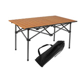 Maxbell Folding Camping Picnic Table Compact for Tailgating Outdoor Cooking Backyard brown