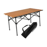 Maxbell Folding Camping Picnic Table Compact for Tailgating Outdoor Cooking Backyard brown