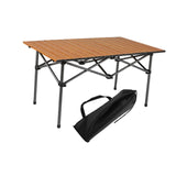 Maxbell Folding Camping Picnic Table Compact for Tailgating Outdoor Cooking Backyard brown