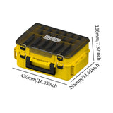 Maxbell Fishing Tackle Box Portable Organizer for Birthday Gift Freshwater Traveling yellow
