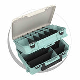 Maxbell Fishing Tackle Box Portable Organizer for Birthday Gift Freshwater Traveling blue