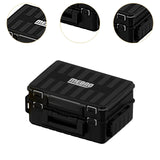 Maxbell Fishing Tackle Box Portable Organizer for Birthday Gift Freshwater Traveling black
