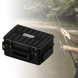 Maxbell Fishing Tackle Box Portable Organizer for Birthday Gift Freshwater Traveling black