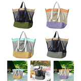 Maxbell Mesh Beach Bag Casual for Women Shoulder Bag for Vacation Essentials Outdoor Green